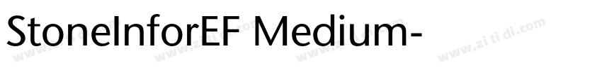 StoneInforEF Medium字体转换